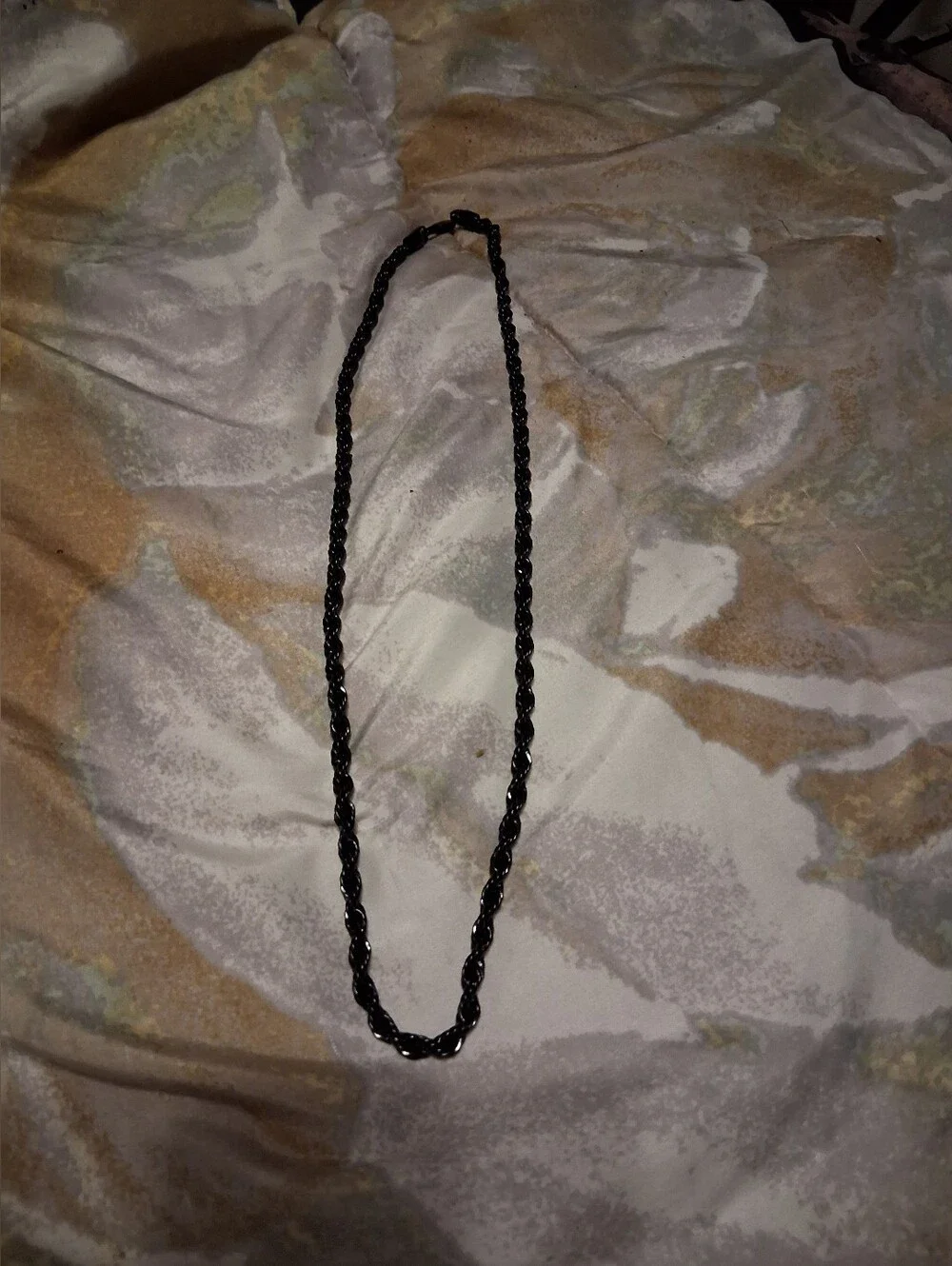 Sleek Black Twisted Rope Hair Necklace - Women Accessories